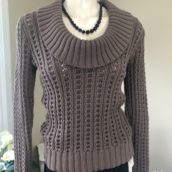 Caslon Sweaters - CASLON/NORDSTROM chunky knit mushroom sweater S